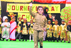 Tiny tots perform at an annual concert in Cherry Lane Play School, Ludhiana, 