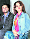R. Madhavan and Kangana Ranaut during a media interaction in Gurgaon. 