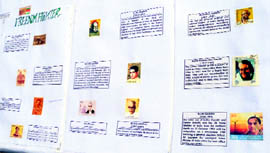 Postage stamps on display at a philately exhibition at the Sardar Bhagwan Singh Post Graduate Institute of Biomedical Sciences and Research at Balawala near Dehradun on Friday.