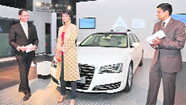 Actor Gul Panag at the launch of Audi A8L