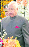 Governor NN Vohra addresses both Houses of the state Legislature on the opening day of the Budget session in Jammu on Monday.
