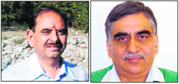 (Left) Chief engineer BD Joshi and chief architect Vijay Uppal, who have been selected for awards. 