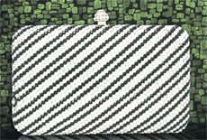 A clutch bag with lot of bling