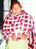Kulwinder Kaur, wife of Ajit Singh, who is stranded