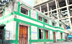 A primary school building in Dehradun that has been retrofitted to make it earthquake resistant. 