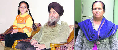 Gurjit Singh and his daughter, residents of Joshi Nagar, Haibowal; and (right) Meena, a resident of Kundan Puri, who have not been counted.