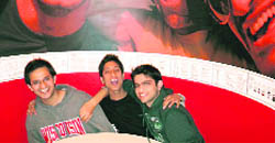 Vaibhav (R) with his gang
