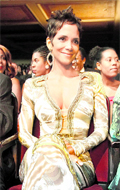 Actor Halle Berry attends the 42nd Annual NAACP Image Awards at the Shrine auditorium in Los Angeles on Friday night