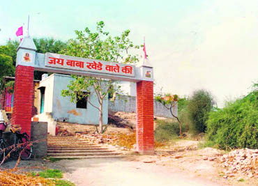 The temple of Baba Kherawala on the outskirts of Naurangabad