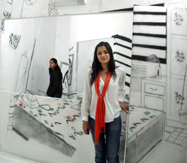 Sumakshi Singhs work at the recent India Art Summit in New Delhi