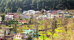 A view of Dharamkot. 