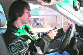 Talking on the cell-phone while driving is an invitation to disaster