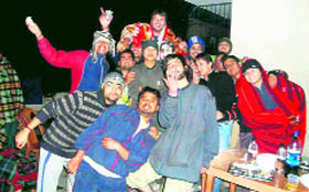 Here are a few moments captured from house parties held at various places in the city 