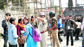With barricades put up at several places, students and the general public was inconvenienced in Dehradun on Monday.