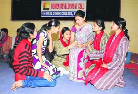 Artistes of Rastya Natya Vidyalaya present a play to create awareness on the sex ratio in Karnal