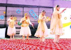Students give a dance performance at Deenbandhu Chhotu Ram University of Science and Technology, Murthal (Sonepat)