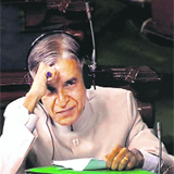 Parliamentary Affairs Minister Pawan K Bansal in the Lok Sabha in New Delhi on Monday.