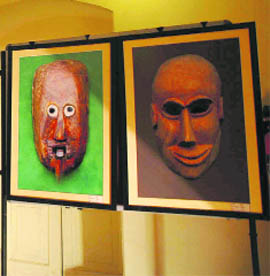 A painting exhibition on the tribal culture of Bhopal organised by the Tribal Development Department of Himachal Pradesh at Gaiety Theatre in Shimla on Wednesday.