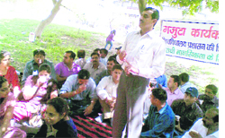 Teachers of Guru Jambheshwar University of Science and Technology stage a dharna in Hisar