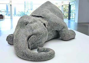 Bharti Kher’s trademark bindi sculpture, The Skin Speaks a Language Not its Own, was auctioned for a whopping Rs 6.9 crore