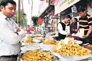 Special Holi sweets on sale at a shop in Dehradun 