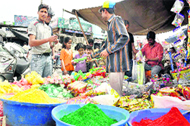 Colours being sold at shops in Dehradun