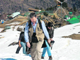 Dr Peter Jager at Joshimath in Chamoli district. 