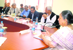 Governor Margaret Alva addresses a workshop in Dehradun on Tuesday