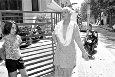 Baldev Kaur, a resident of Phase IX living near the PCA Stadium, with her granddaughter narrates her woes