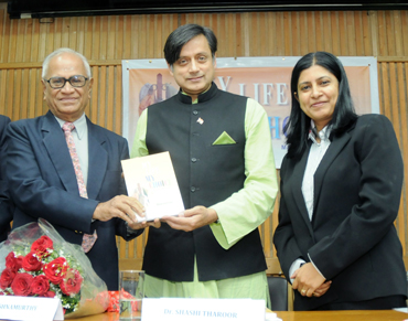 Former Union Minister of State for External Affairs Shashi Tharoor at the launch of My Life My Choice
