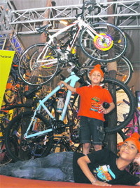 Kids have fun posing as models