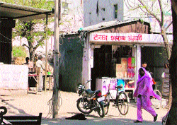 A liquor vend in L block of BRS Nagar