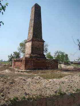 The war pillar of the battle of Sobraon