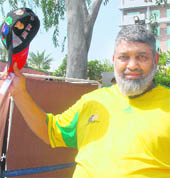 CRICKET STALKER: Popular Pakistani cricket fan popularly called Chacha known for travelling across the globe to watch every cricket match played by the Pakistani team.