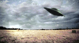 The UFO just before it crashlanded in the fields, clicked by Maninder Singh, a farmer, from his mobile phone.