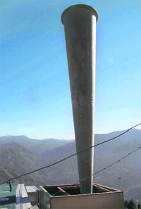 An anti-hail gun at Kotkhai in Shimla.
