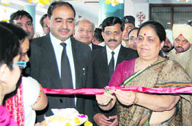 Justice Daya Choudhary of the Punjab and Haryana High Court inaugurates evening courts at Ambala on Friday.