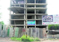 Dalhousie road is witnessing construction activity