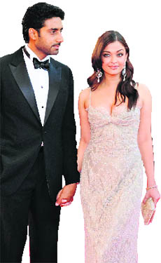 Aishwarya Rai, 35, has romanced husband, Abhishek Bachchan, 32, in several films