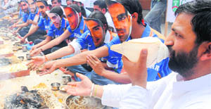 A havan for team india in progress