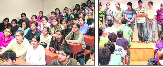Students at various coaching centres in Chandigarh. 