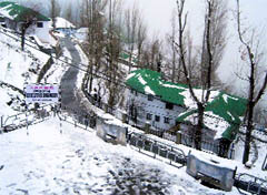 The snow-covered Killar township