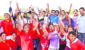 Winners of the 40th Punjab Technical Institutes Sports Meet held in Jalandhar