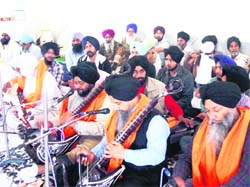 A training session for ragis in progress at Punjabi University, Patiala. 