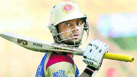 Bangalore Royal Challengers Virat Kohli during a practice session in Bangalore.