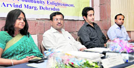 Participants at a workshop in Dehradun on Saturday.