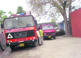 LACKING FIREPOWER: The fire station at Kaithal is ill-equipped