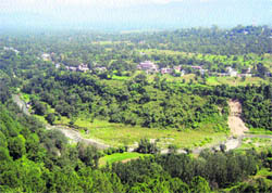 A view of the cement plant project site