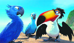 Big bucks: A still from the animation film Rio
