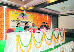Participants at a meeting on Safe Motherhood Day in Dehradun 